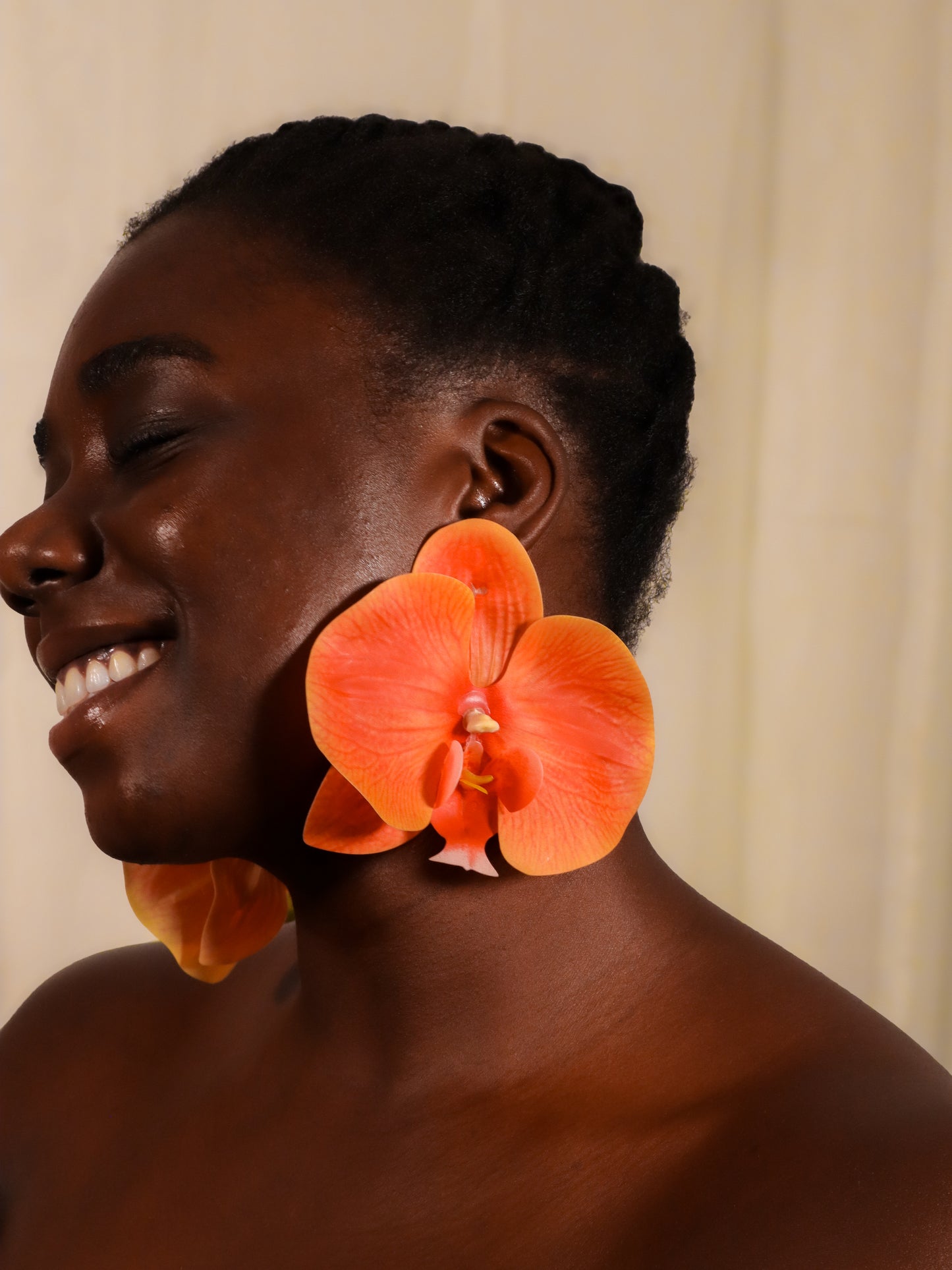 Ember Bloom Orchid Earrings