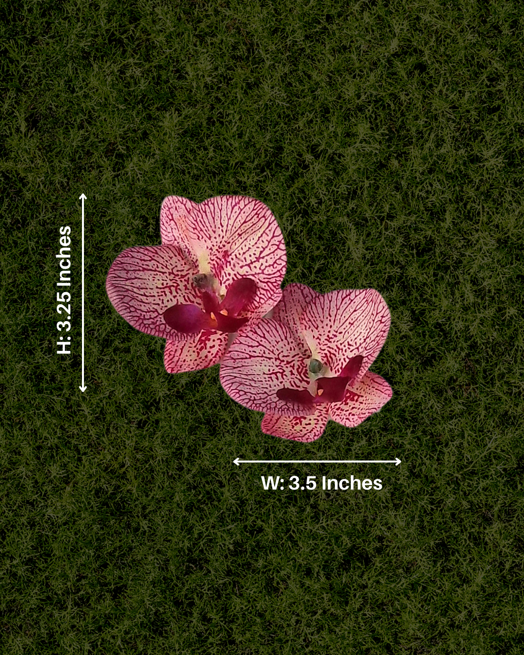 Magenta Lace Orchid Earrings